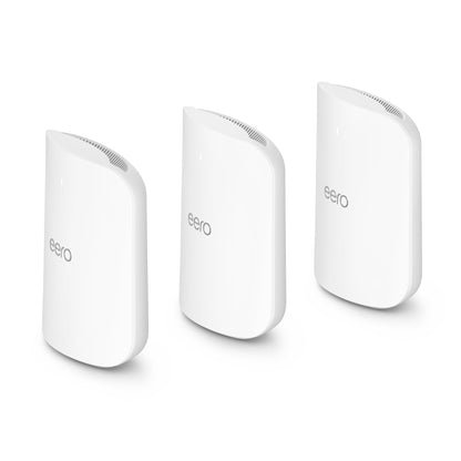 Amazon eero Max 7 mesh wifi system (newest model) - Supports internet plans up to 10 Gbps, Coverage up to 7,500 sq. ft., Connect 750+ devices, 3-pack