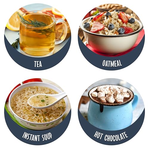 Nostalgia Retro Stainless Steel Electric Tea And Water Kettle, 1.7 Liters, Auto-Shut Off & Boil-Dry Protection, Water Level Indicator Window, Aqua