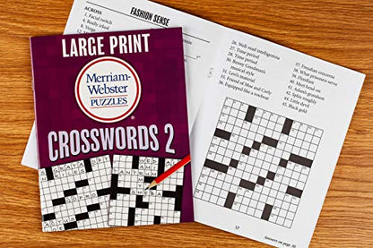 Large Print Merriam-Webster Puzzles 10 Booklet Set (Brain Games Large Print)