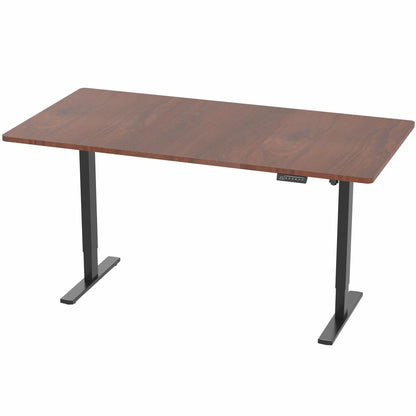 VIVO Electric 71 x 36 in Standing Desk, Memory Height Adjustment, 1B Series, Dark Walnut Top Black Frame, DESK-KIT-1B7D-36