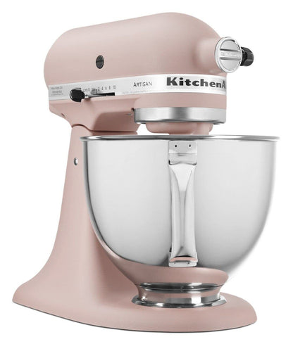 KitchenAid Artisan Series 5 Quart Tilt Head Stand Mixer with Pouring Shield KSM150PS, Feather Pink