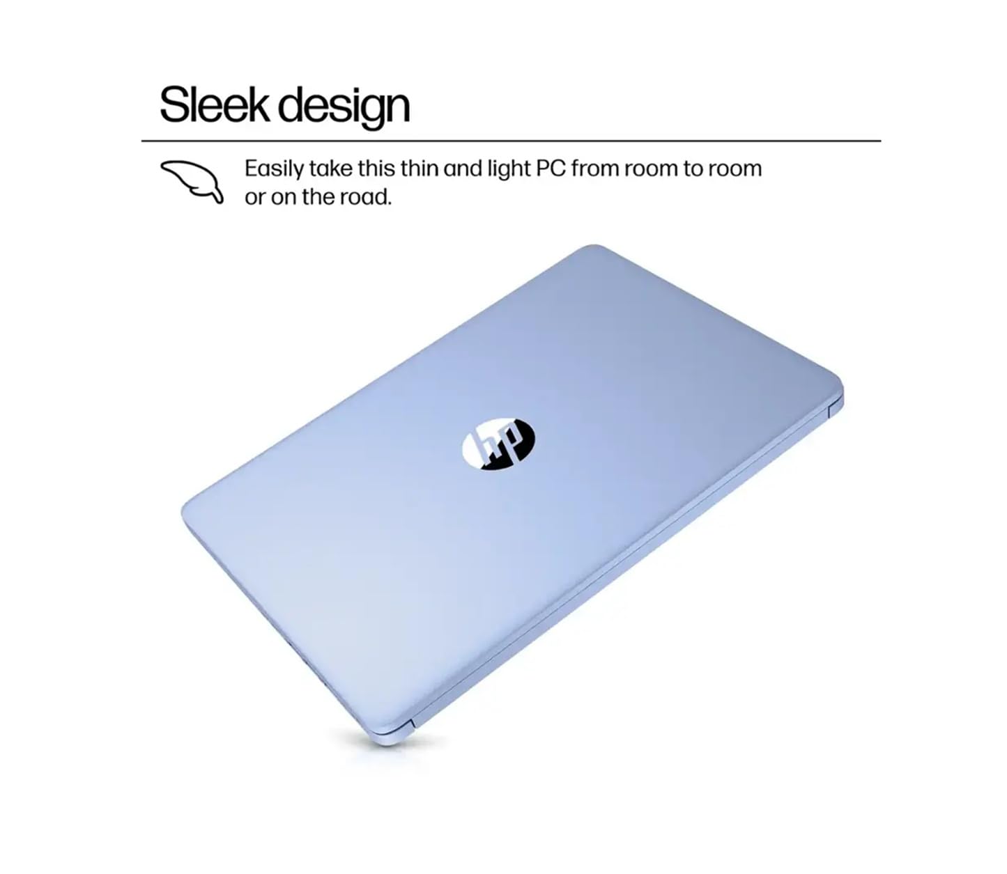 HP 14 Ultra-Light Laptop for Student & Home (14" LED Display, 1-Year Office 365, Intel 4-Core N150 (>N4120), 4GB RAM, 256GB Storage), Long Battery Life, Fast Charge, Webcam, Win 11 S, 2025, Blue
