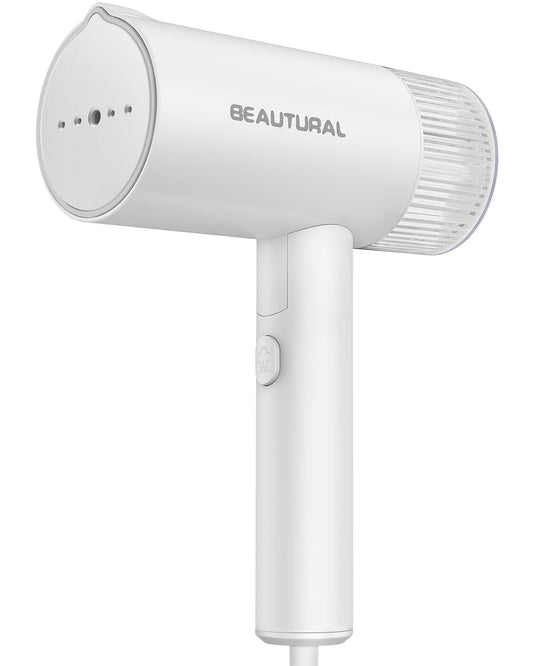 BEAUTURAL Steamer for Clothes, Portable Garment Wrinkle Remover, Fast 30s Heat-up, Foldable and Handheld, 120V Only (Not for 220V Europe)