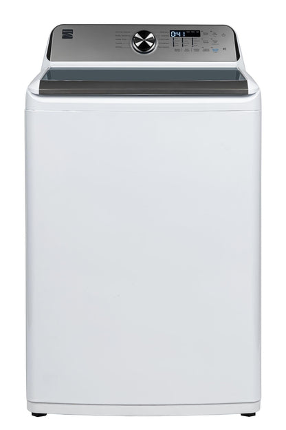 Kenmore 4.5 cu. ft. Top Load Washer with Triple Action Impeller for Tough Dirt & Stains-Reduce Laundry Time with Accela and Express Wash-LED, White
