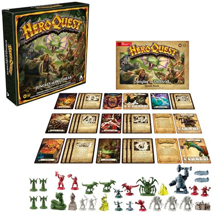 Avalon Hill HeroQuest Jungles of Delthrak Quest Pack | Roleplaying Games | Ages 14+ | 2 to 5 Players | Requires HeroQuest Game System to Play