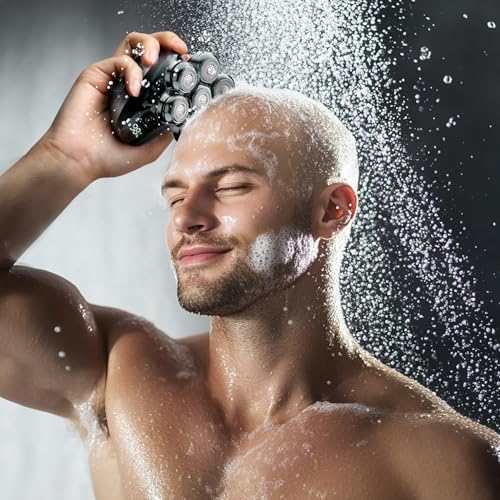 Head Shavers for Bald Men: 7D Floating with 120-Min Run - Grass Green