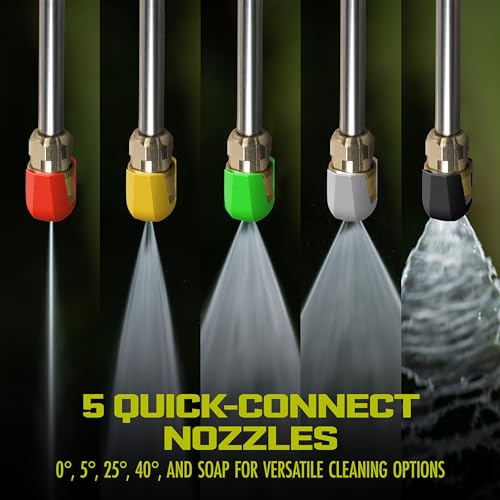 Sun Joe SPX3000 Electric Pressure Washer, 2030-PSI, 1.2-GPM Water Flow, Dual Detergent Soap Tanks, For Cars, Fences, RVs, ATVs, Patios, Sidewalks