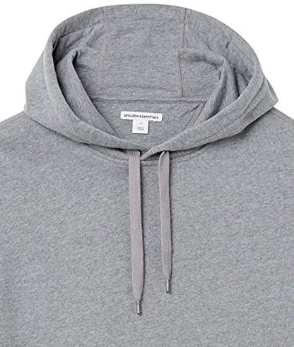 Amazon Essentials Men's Sweatshirt Hoodie, Grey Heather, Medium, Big & Tall Options Available