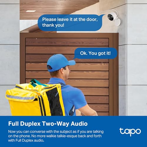 Tapo TP-Link 2K QHD Security Camera, Indoor/Outdoor, 𝟮𝟬𝟮𝟰 𝗣𝗖𝗠𝗮𝗴 𝗘𝗱𝗶𝘁𝗼𝗿'𝘀 𝗖𝗵𝗼𝗶𝗰𝗲, Color Night Vision, Free Person/Pet/Vehicle Detection, Invisible IR Mode, SD Storage, C120