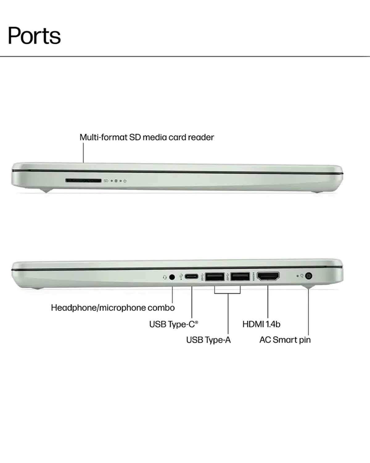 HP 2025 Business Laptop Computer - w/Microsoft Office Lifetime & External DVD Drive • 16GB RAM • 128GB UFS & 256GB Extend Micro SD • Intel 4-Core Processor • HD Display • Win11 Pro(Green)