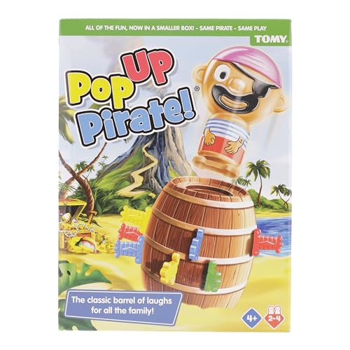 TOMY Pop Up Pirate Board Game - Swashbuckling Kids Games for Family Game Night - Kids Activities and Pirate Accessories - Family Board Games for Kids Ages 4 and Up