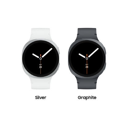 Samsung Galaxy Watch 8 (2025) 40mm Bluetooth Smartwatch, Cushion Design, Fitness Tracker, Sleep Coaching, Running Coach, Energy Score, Heart Rate Tracking, Silver [US Version, 2 Yr Warranty]