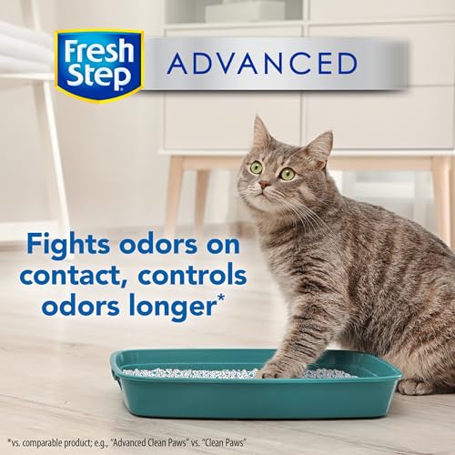 Fresh Step Clumping Cat Litter, Advanced, Extreme Odor Control, Extra Large, 25 Pounds total, (2 Pack of 12.5lb Boxes)