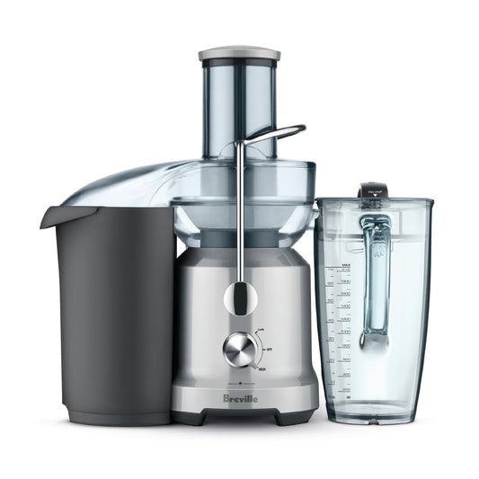 Breville RM-BJE430SIL Juicer Machine, Brushed Stainless Steel (Renewed)