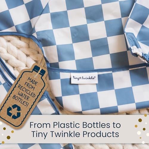 Tiny Twinkle Mess-Proof Waterproof Wet Dry Bag | 2-Pack Reusable Wet Bags for Swimsuits & Baby Clothes | Leakproof Wet Bag for Travel & Diaper Changes for Baby (Black, Green Checkers)