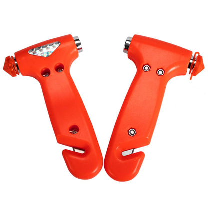 MOTORBUDDY 2-Pack Car Safety Hammer Seatbelt Cutter, Auto Emergency Escape Hammer with Window Glass Breaker and Seat Belt Cutter, Striking Red Escape Tool for Car Accidents