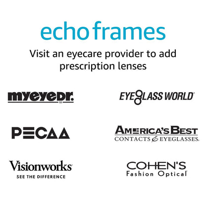 Amazon Echo Frames (3rd Gen) | Smart glasses with Alexa | Cat Eye frames in Brown Tortoise with blue light filtering lenses