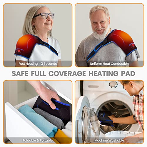 Epessa Shoulder Heating Pad for Women Men, Heated Shoulder Wrap, Heated Shoulder Brace, 3 Heating Setting