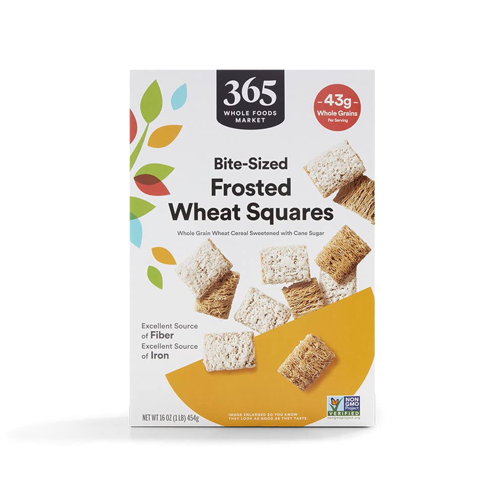 365 by Whole Foods Market, Frosted Wheat Squares Cereal, 16 Ounce