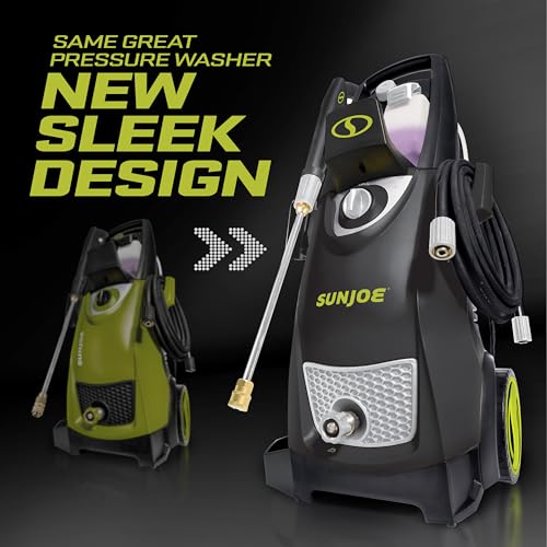 Sun Joe SPX3000 Electric Pressure Washer, 2030-PSI, 1.2-GPM Water Flow, Dual Detergent Soap Tanks, For Cars, Fences, RVs, ATVs, Patios, Sidewalks