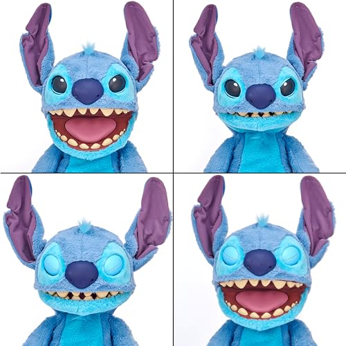 WOW! Stuff: RealFX Disney Stitch Plush from Lilo & Stitch- 18" Animatronic Plush, 100+ Action & Sound Combinations, Looks-Feels-Sounds Realistic! Stuffed Animal Plush, Ages 6+