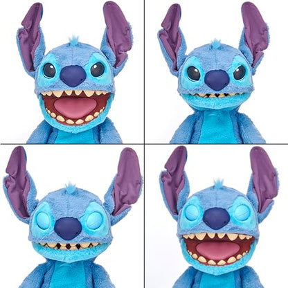 WOW! Stuff: RealFX Disney Stitch Plush from Lilo & Stitch- 18" Animatronic Plush, 100+ Action & Sound Combinations, Looks-Feels-Sounds Realistic! Stuffed Animal Plush, Ages 6+