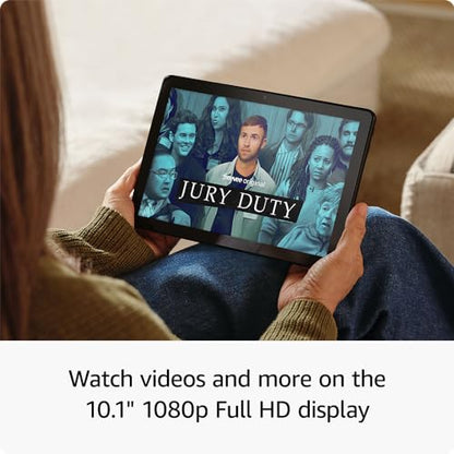 Amazon Fire HD 10 tablet, built for relaxation, 10.1" vibrant Full HD screen, octa-core processor, 4 GB RAM, 32 GB, Black