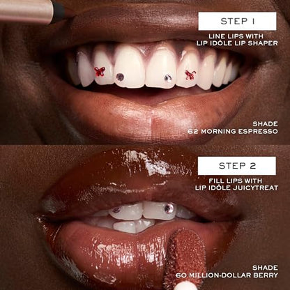 Lancôme Lip Idôle JuicyTreat Oil-in-Gloss -24HR Hydrating Gloss with Squalane for Instant Shine - 10 PINK ÔH LA LA