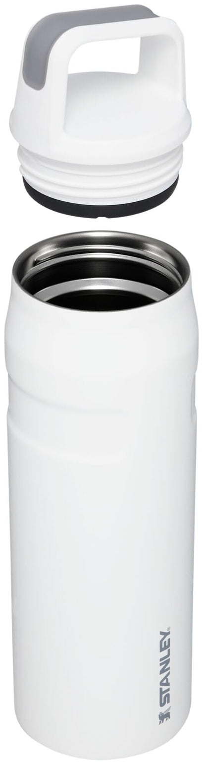 STANLEY IceFlow Cap and Carry Water Bottle 24 oz | Wide Mouth Twist Lid | Lightweight and Leakproof for Travel and Sports | Insulated Stainless Steel | BPA-Free | Polar