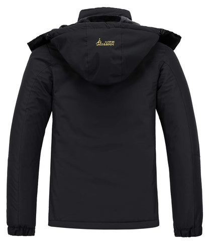 MAOYSSEN Men's Ski Jacket Warm Winter Snow Coat Waterproof Mountain Windbreaker Snowboarding Jacket Hooded for Hiking Traval