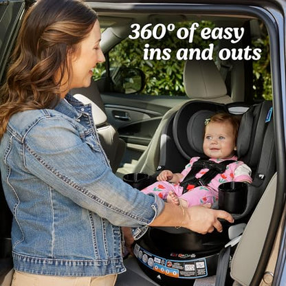 Graco EasyTurn 360 2-in-1 Rotating Convertible Car Seat, Solae