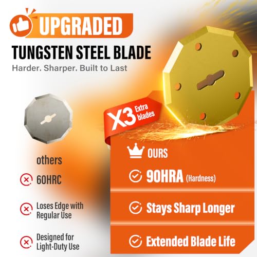 Cordless Cardboard Cutter, 3 Blades, Electric Scissors &Wire Rope Cutters | 2500mAh Rechargeable Battery, LED Work Light, Dual Safety Lock, Multi-Material Cutting For Cardboard, Fabric, Leather, Carpet