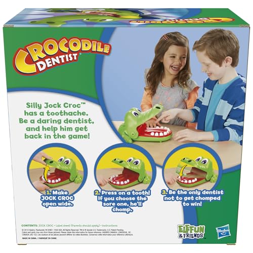 Hasbro Gaming Crocodile Dentist Kids Board Game, Ages 4 And Up (Amazon Exclusive)