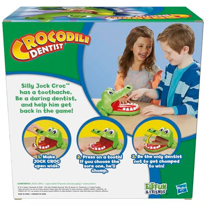 Hasbro Gaming Crocodile Dentist Kids Board Game, Ages 4 And Up (Amazon Exclusive)