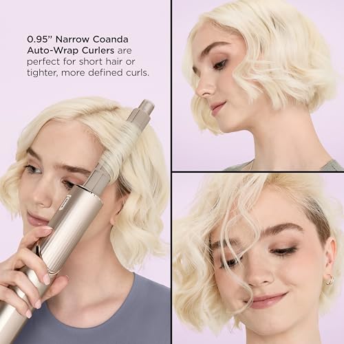 Shark HD430 FlexStyle Air Styling & Drying System, Powerful Hair Dryer Brush & Multi-Styler with Auto-Wrap Curlers, Paddle Brush, Oval Brush, Concentrator Attachment, Stone