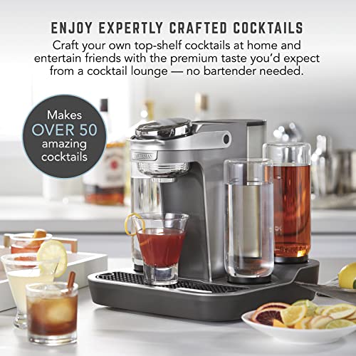 Bartesian Professional Cocktail Machine, 5 Premium Glass Bottles, 55306