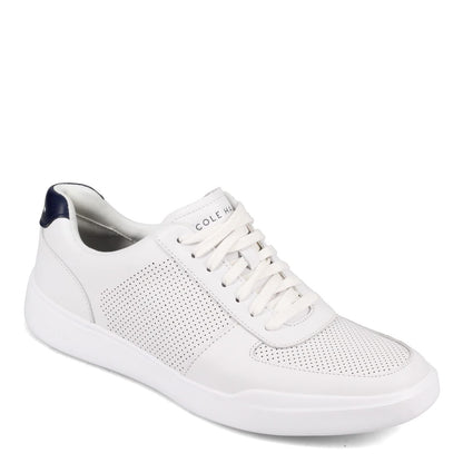 Cole Haan Men's Grand Crosscourt Modern Perforated Sneaker, Optic White/Peacoat, 9.5 Wide