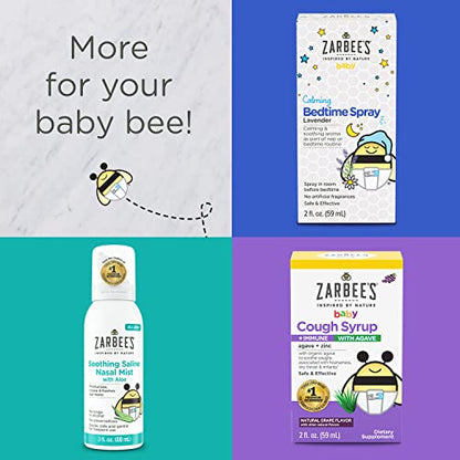 Zarbee's Baby Soothing Chest Rub with Eucalyptus & Lavender, Petroleum-Free Safe and Effective Formula, 1.5 Ounce