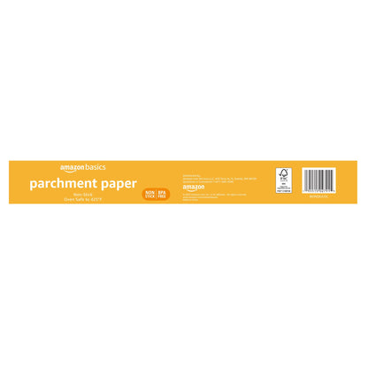Amazon Basics Parchment Paper for Baking, Non-Stick, 90 Sq Ft Roll, 1 Pack