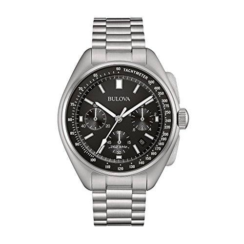 Bulova Men's Archive Series Lunar Pilot 6-Hand Chronograph High Performance Quartz Stainless Steel, Sapphire Crystal Style: 96B258