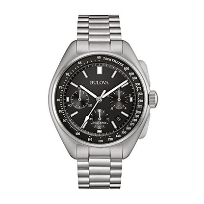 Bulova Men's Archive Series Lunar Pilot 6-Hand Chronograph High Performance Quartz Stainless Steel, Sapphire Crystal Style: 96B258