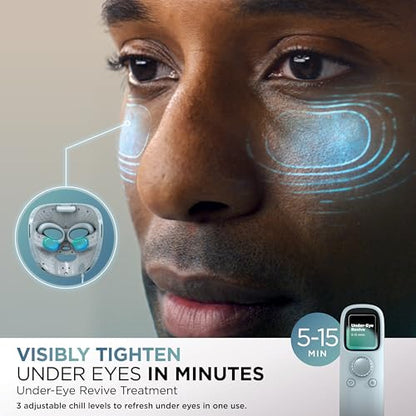 Shark CryoGlow LED Face Mask, Red Light Therapy, Under-Eye Cooling, FW312