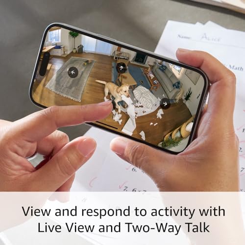 Ring Pan-Tilt Indoor Cam (newest model) — See all around your home or business with 360° pan coverage, HD video, plus Two-Way Talk (2024 release), Black
