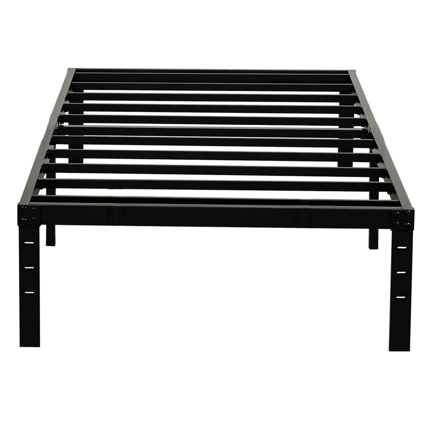 Wulanos Twin XL Bed Frames, Heavy Duty Metal Frame with Steel Slats Support, No Box Spring Needed, 16 Inch High Platform with Storage, Non-Slip and Noise-Free