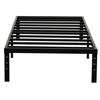 Wulanos Twin XL Bed Frames, Heavy Duty Metal Frame with Steel Slats Support, No Box Spring Needed, 16 Inch High Platform with Storage, Non-Slip and Noise-Free