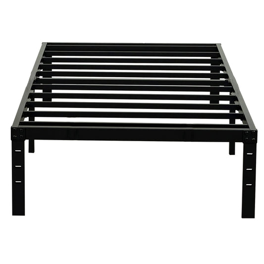 Wulanos Twin XL Bed Frames, Heavy Duty Metal Frame with Steel Slats Support, No Box Spring Needed, 16 Inch High Platform with Storage, Non-Slip and Noise-Free