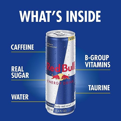 Red Bull Energy Drink, 8.4 Fl Oz, 24 Cans