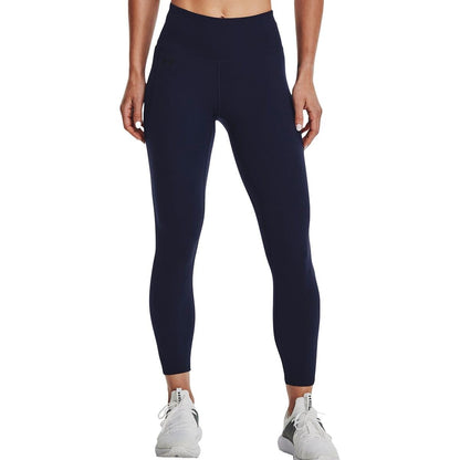 Under Armour Womens Motion Ankle Leggings, Midnight Navy (410)/White, Large