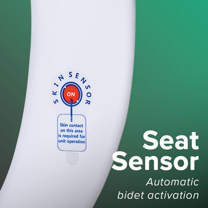 SmartBidet SB-2000WR Electric Bidet Toilet Seat with Heated Seating, Warm Air Dryer, Temperature Control Wash, and Control Panel, Round Seating