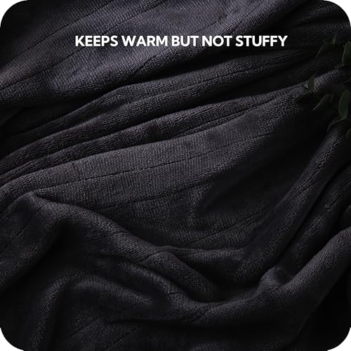 SUNNY HEAT Heated Electric Blanket Full Size 72"x84" - Cozy Warm Flannel Heated Blanket with 4 Heating Levels & 10 Auto Off - Winter Comfort Heating Blanket, Sleep Aid Bedding, Dark Grey